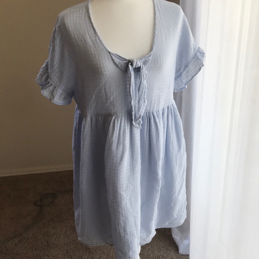 Blue ASOS babydoll dress